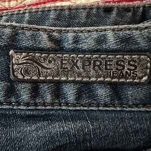 Express Blue Boot Cut Jeans Classic Indigo